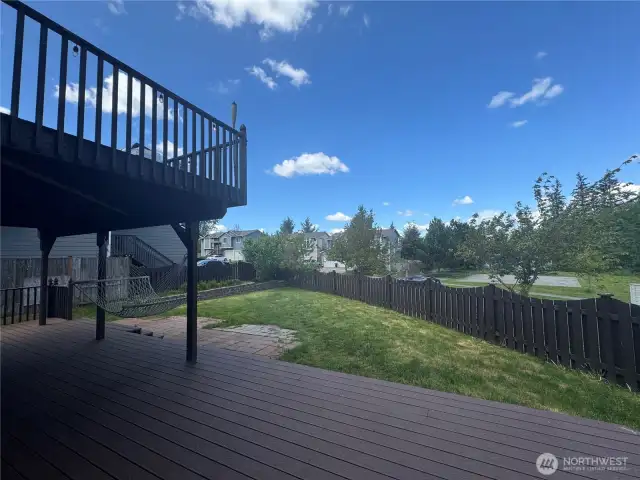Double deck for entertaining, grilling, or relaxing outdoors