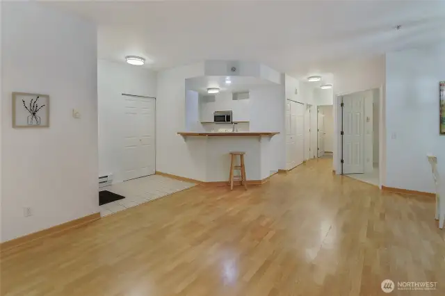 Living room and eating bar