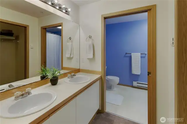 Primary Vanity and Entrance to Bath