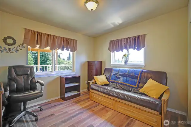 Bedroom #2 w/ Plank-Flooring and Southern Views~