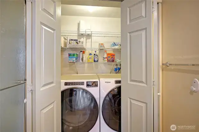 Updated Washer/Dryer, Storage, and Water Heater~