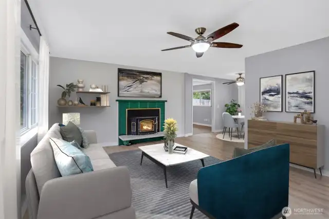 As you enter the home, you'll love the light and bright floor plan.