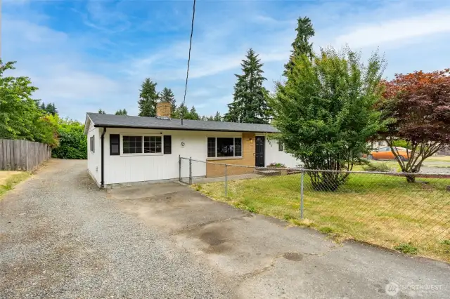 Plenty of driveway parking.