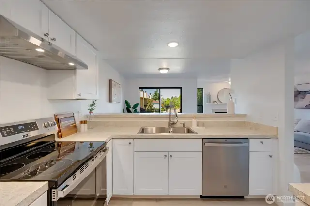 All new cabinets, appliances, paint, hardware, & countertops!