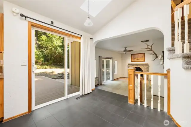 Room for sitting here off the kitchen