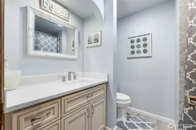 Updated main bathroom on the 2nd level