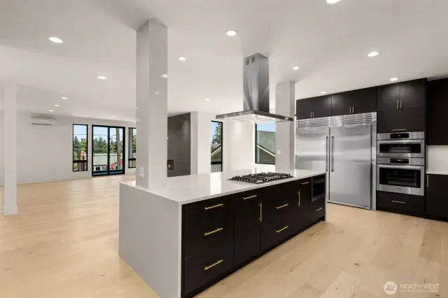 The main living level is very open and boasts tons of natural light