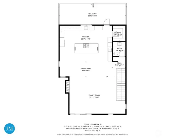Main living floor plan