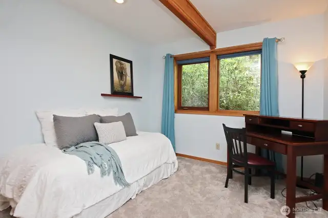 Bedroom #3 also has a standard sized closet. Owners have used this bedroom as an office space throughout their ownership. Let's go check out the lower level of your home.....