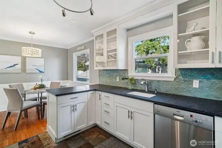 Kitchen cabinets were refaced in 2021