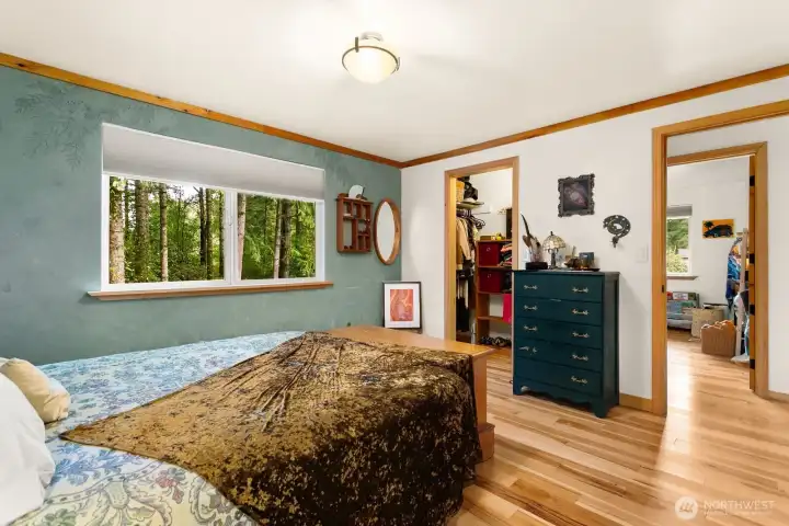 Ample closet space