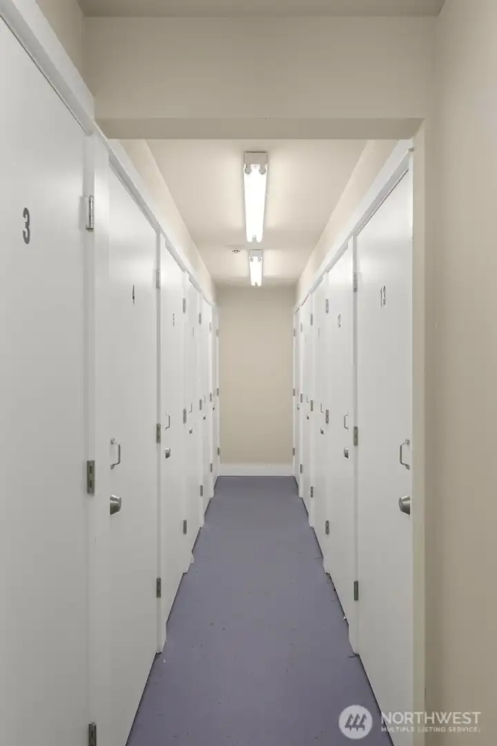 Storage unit #13 located on main floor.