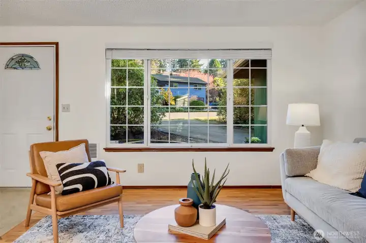 Hummingbirds, mature foliage and serenity await.