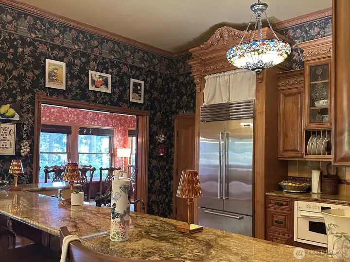 Chef's kitchen with loads of counter and prep space