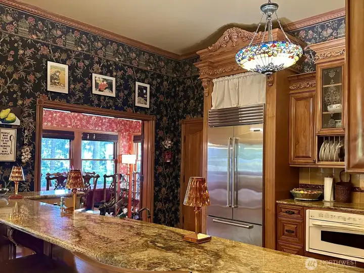 Chef's kitchen with loads of counter and prep space