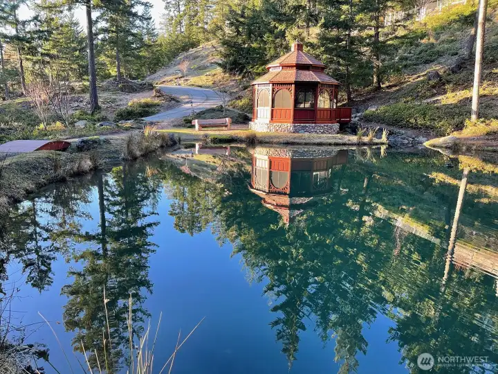 Gazebo on the pond