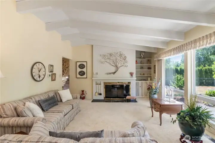 Fire place to keep you warm and cozy.