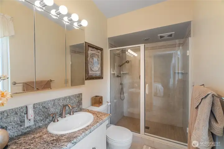 updated primary bathroom