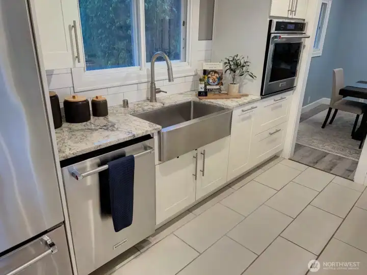 Stylish kitchen sink.