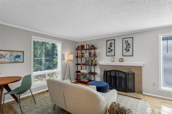 Big windows in living giving great natural light