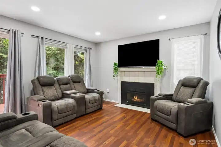 Family Room off the Kitchen