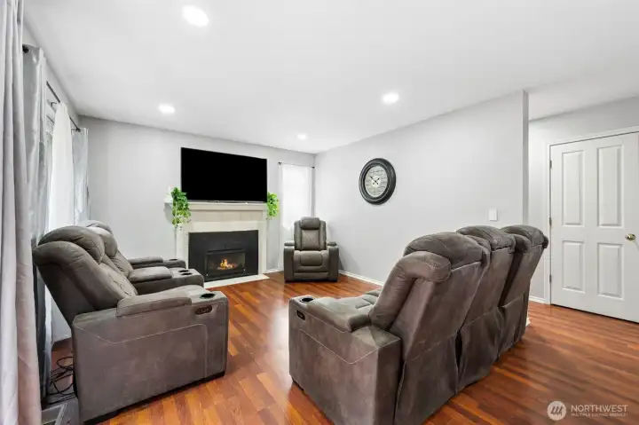 Family Room off the Kitchen