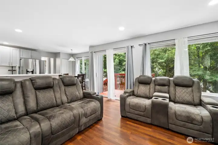 Family Room off the Kitchen