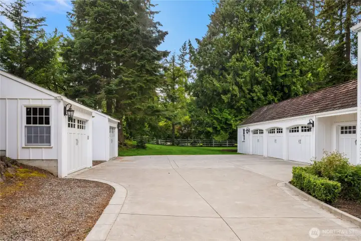 Covered parking for 6 cars plus additional space for all your toys and guests