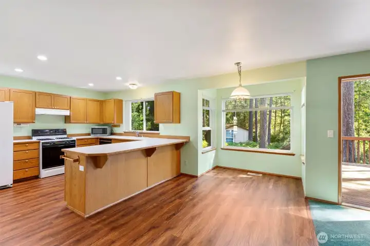 Inviting area with lots of natural light