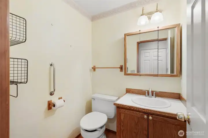 Downstairs half bath