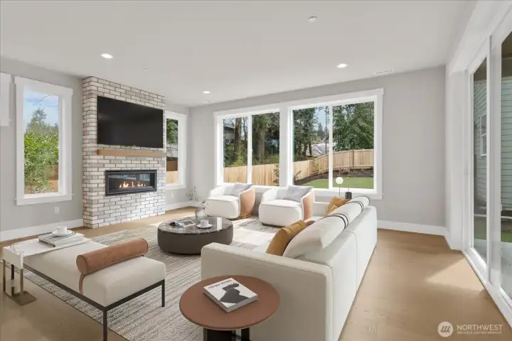 Great Room: Virtually Staged