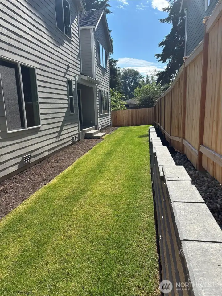 Fully Fenced Backyard