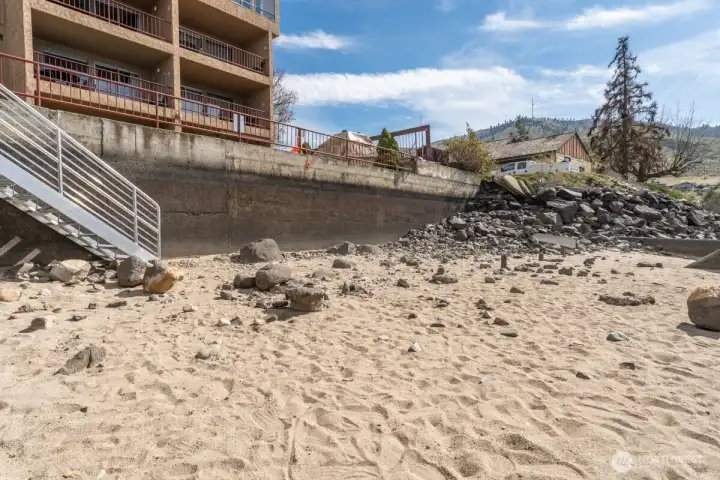 Community beach area. Community beach area.