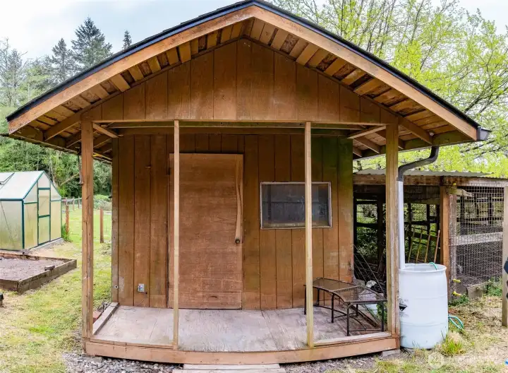 Garden shed and chicken coop