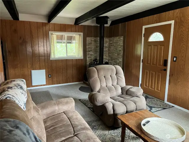 Room for a dining area just off the kitchen.