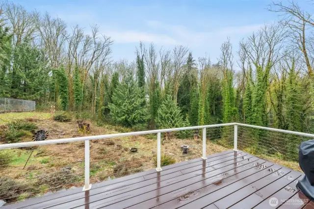 Enjoy evenings sitting on the large deck.
