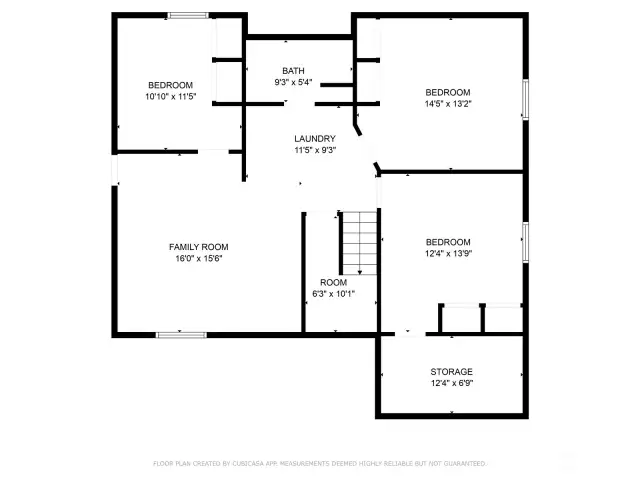 Downstairs floorplan