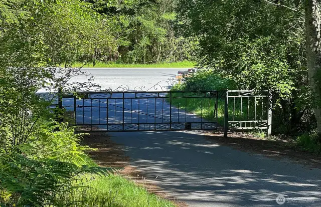 Leaving the community, the gate opens slowly as you approach.