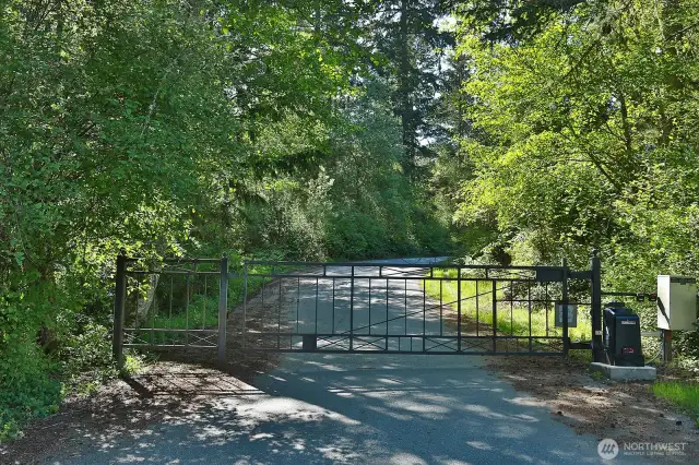 Pacific Dogwood leads you to the community gate.