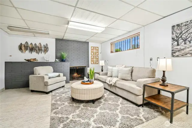 Basement Rec Room - Potential Rental when combined with huge laundry area.