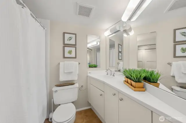 2nd bathroom with tub