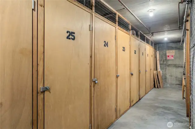 Extra secure storage locker provided.