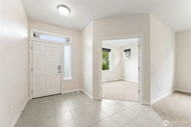 Open Foyer with Den/office