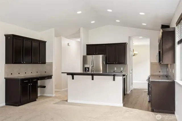 Desk / Buffet area off Kitchen