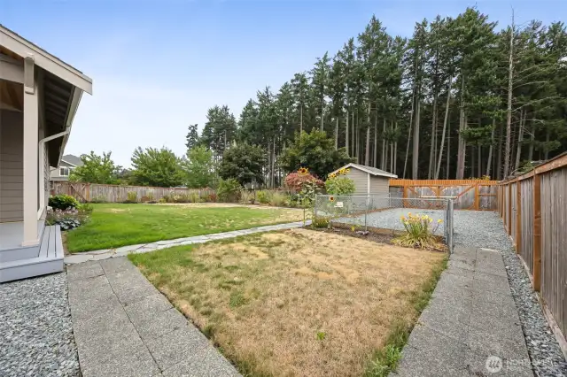 Fenced RV / boat parking