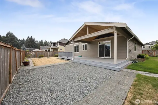 Fenced back yard