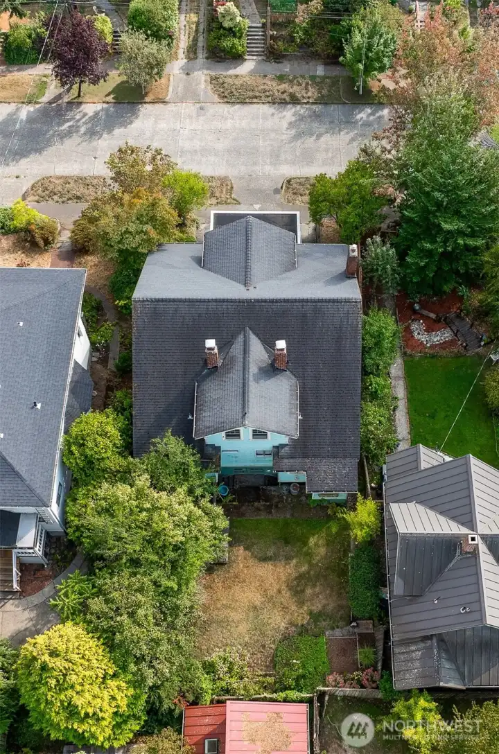Aerial of the home