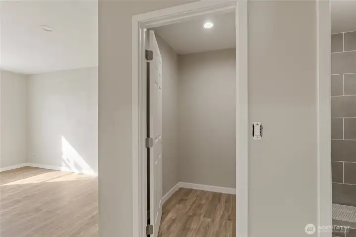 Primary closet