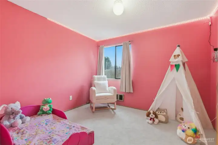 second bedroom with walk in closet