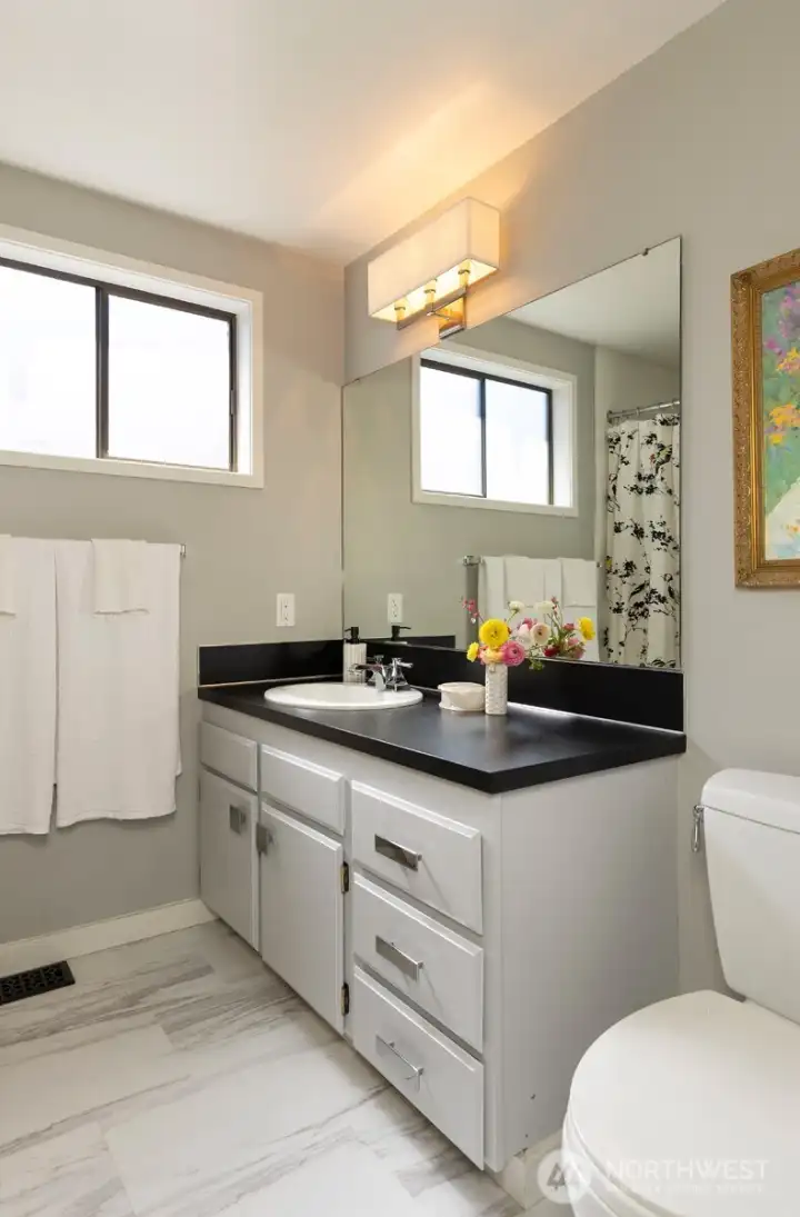 Main floor full bath.